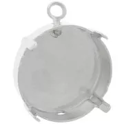 Ciondolo con chiusura a griffe per PureCrystal 1122 18 mm - Argento x1