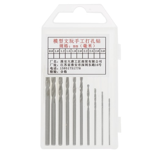 Set di punte per gioielli - da 0,8 mm a 3 mm x10