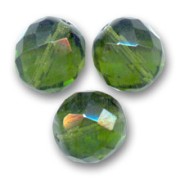 Sfaccettate mm 14 Olivine x4|raw }}