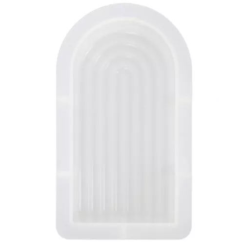 Stampo in silicone per sapone - 12x6,5 cm - Arcobaleno - Trasparente x1