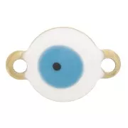 Distanziatore rotondo da 8 mm con occhiello epossidico - Acciaio inox 304 dorato