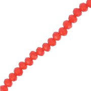 Perline sfaccettate rotonde - tonde appiattite 4x3 mm - Giacinto x40cm