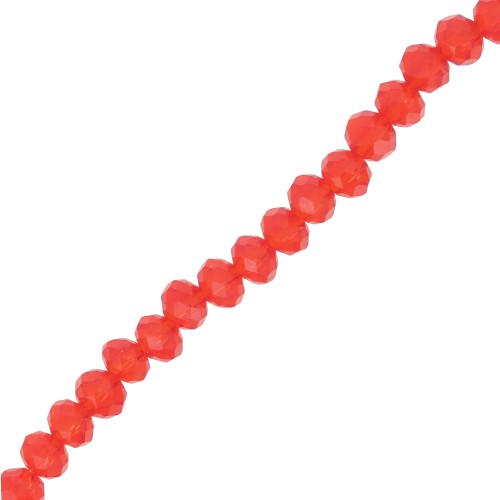 Perline sfaccettate rotonde - tonde appiattite 4x3 mm - Giacinto x40cm