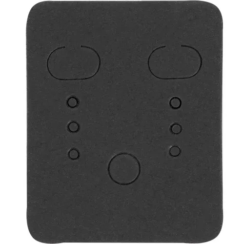 Set di 25 supporti per gioielli 5x4 cm per orecchini - Nero