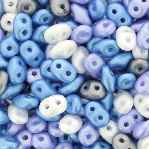 Assortimento SuperDuo 2,5x5 mm - Little Boy Blue x10g