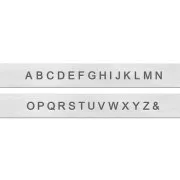Set di fustelle ImpressArt 1,5 mm - Alfabeto maiuscolo SENZA SERIF x27