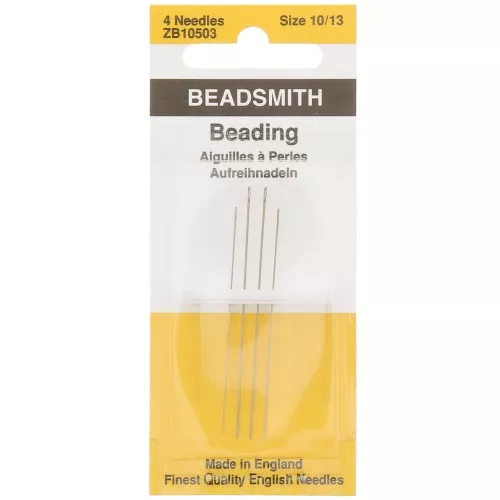 Aghi per perline n°10 e n°13 - Beadsmith x4