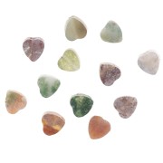 Perle cuore in pietra semipreziosa 4 mm - Agata indiana x4
