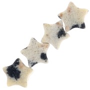 Perle stella in pietra semipreziosa 4 mm - Diaspro della Dalmazia x4|raw }}