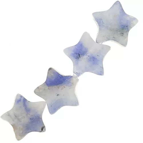 Perle stella in pietra semipreziosa 4 mm - Sodalite x4