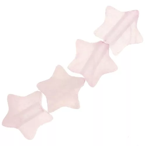 Perle stella in pietra semipreziosa 4 mm - Quarzo rosa x4