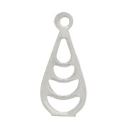 Ciondolo traforato 11x5 mm - Argentatura fine x1|raw }}