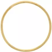 Anello rotondo irregolare chiuso 37 mm - Dorato con oro fino x1