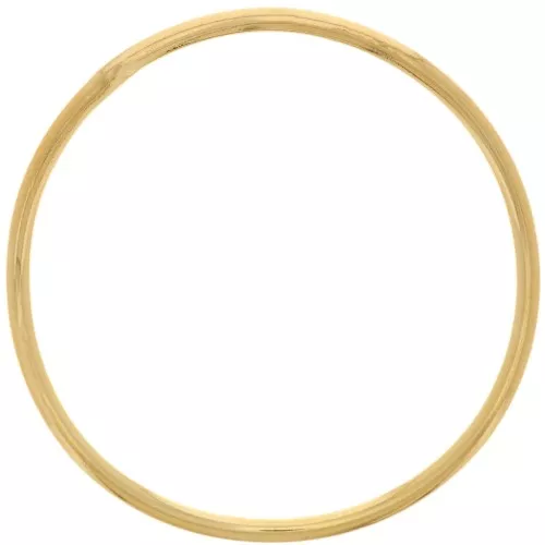 Anello rotondo irregolare chiuso 37 mm - Dorato con oro fino x1