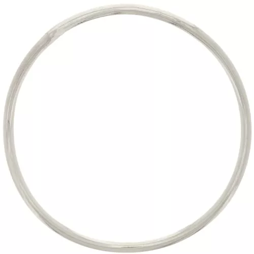 Anello rotondo irregolare chiuso 37 mm - Placcato argento x1