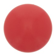 Cabochon rotondo in resina opaca 12 mm - Rosso x1|raw }}