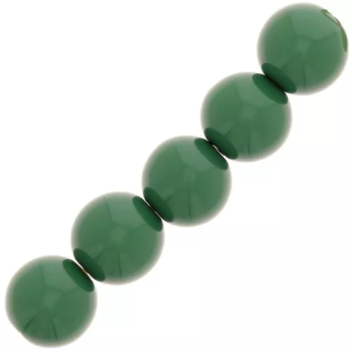 Perle di resina opaca 6 mm - Verde abete x10
