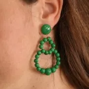 Perle di resina opaca 6 mm - Verde abete x10