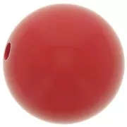 Perla di resina opaca 12 mm - Rosso x1
