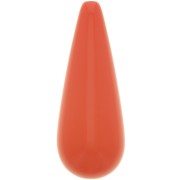 Perla in resina 40x16 mm - Rosso corallo x1