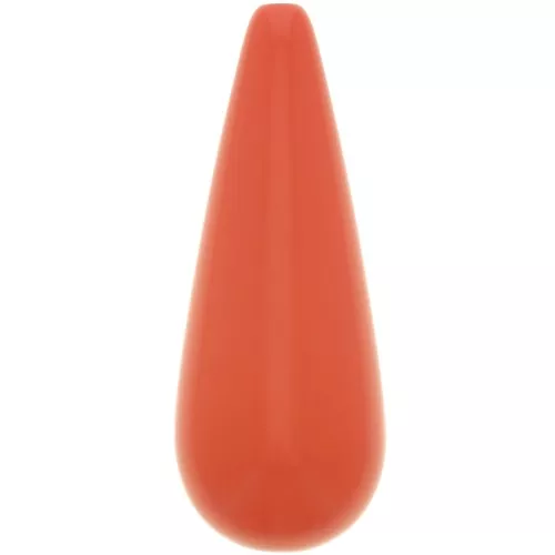 Perla in resina 40x16 mm - Rosso corallo x1