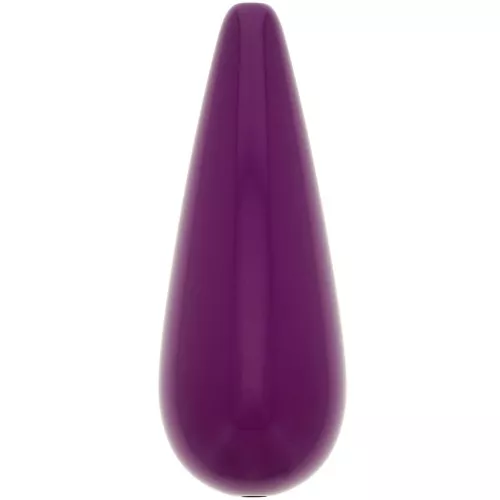 Perla in resina 40x16 mm - Melanzana x1