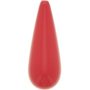 Perla in resina 40x16 mm - Rosso chiaro x1