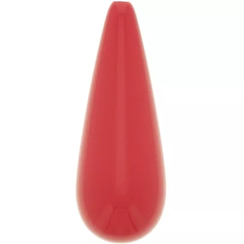 Perla in resina 40x16 mm - Rosso chiaro x1