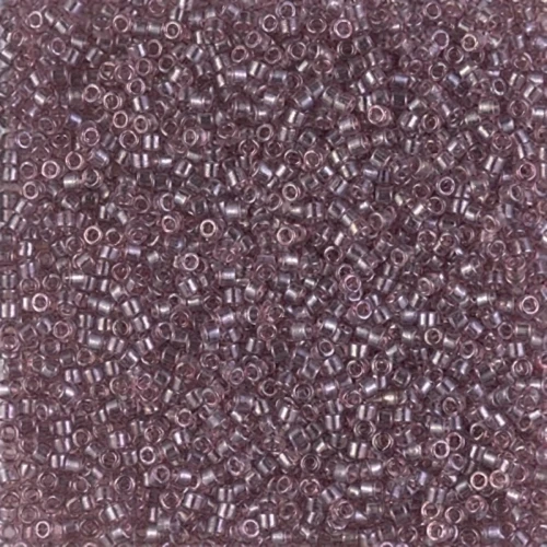 Miyuki Delica 11/0 DB1893 - Transparent Smoky Amethyst Luster x8g