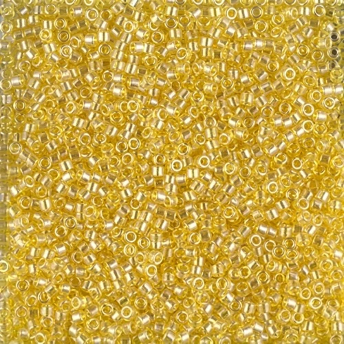 Miyuki Delica 11/0 DB1886 - Transparent Yellow Luster x8g