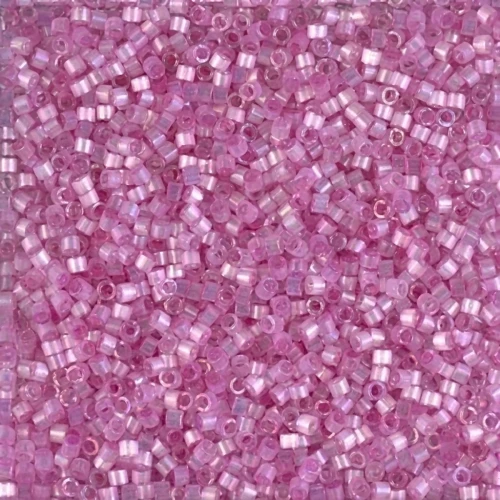 Miyuki Delica 11/0 DB1866 - Silk Inside Dyed Orchid AB x8g