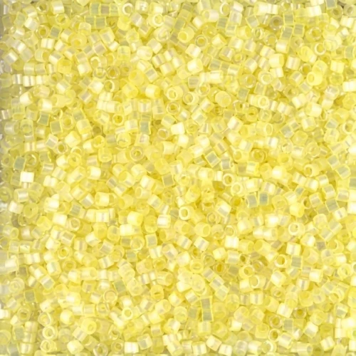 Miyuki Delica 11/0 DB1873 - Silk Inside Dyed Citron AB x8g
