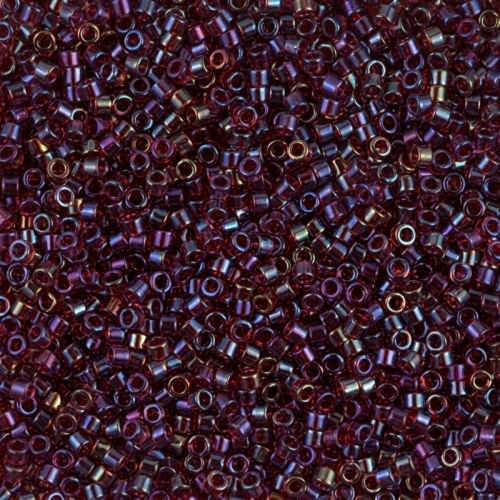 Miyuki Delica 11/0 DB1751 - Red Lined Topaz ABr x8g