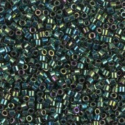 Miyuki Delica 10/0 DBM0027 - Verde scuro iride metallizzato x8g