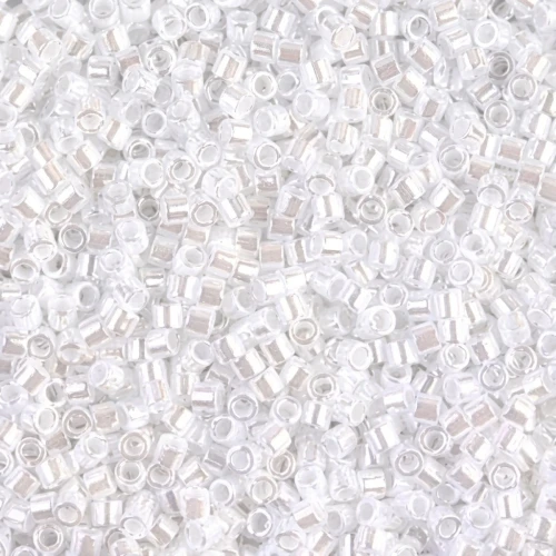 Miyuki Delica 10/0 DBM0201 - White Pearl Ceylon x8g
