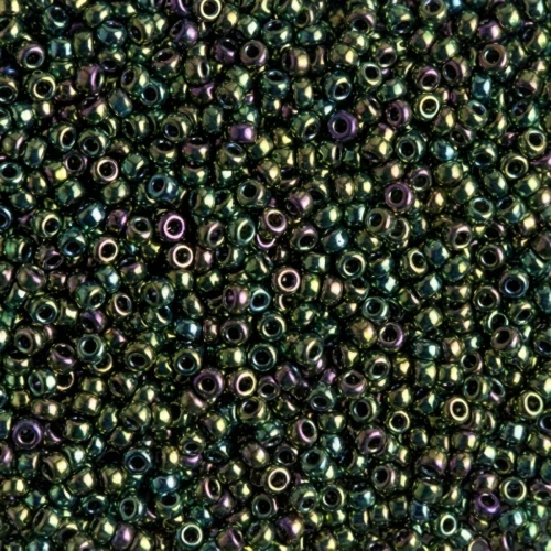 Rocaille Miyuki 11/0 465 - Metallic Dark Green Iris x8g