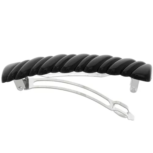 Fermaglio Per Capelli Con Piume Di Struzzo Nero - Accessorio Elegante Per Matrimoni E Feste - Foto 7