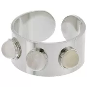 Anello regolabile per cabochon da 5 mm - Acciaio inossidabile 316L x1