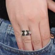 Anello regolabile per cabochon da 5 mm - Acciaio inossidabile 316L x1