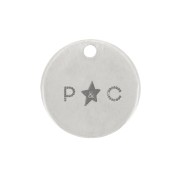 Ciondolo personalizzato tondo 6 mm Argento 925 x100|raw }}