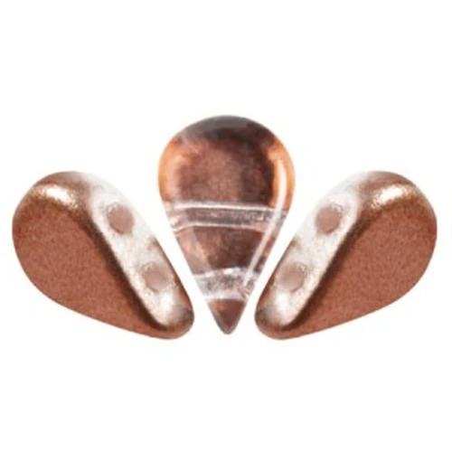 Perle di vetro Amos® di Puca® 5x8 mm - Ice Slushy Cola x10g