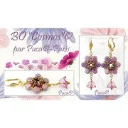 Perle di vetro Amos® di Puca® 5x8 mm - Ice Slushy Cola x10g