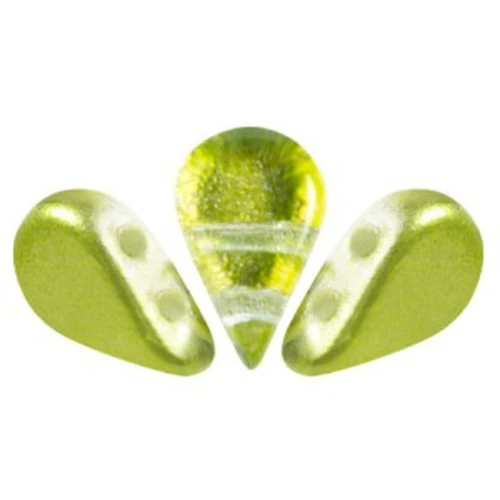 Perle di vetro Amos® by Puca® 5x8 mm - Ice Slushy Lime x10g