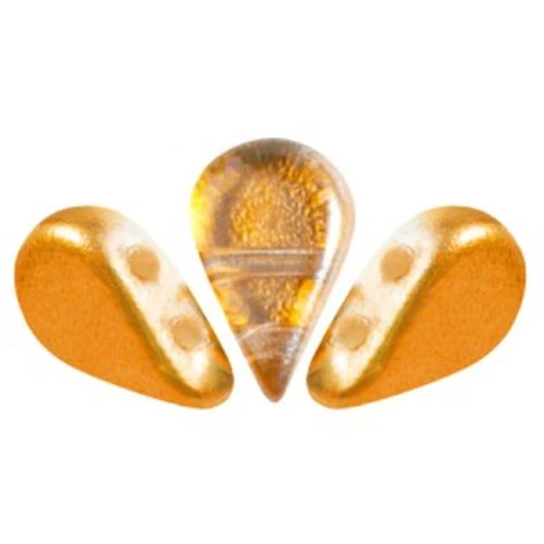 Perle di vetro Amos® di Puca® 5x8 mm - Ice Slushy Orange x10g