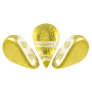 Perle di vetro Amos® di Puca® 5x8 mm - Ice Slushy Pineapple x10g|raw }}