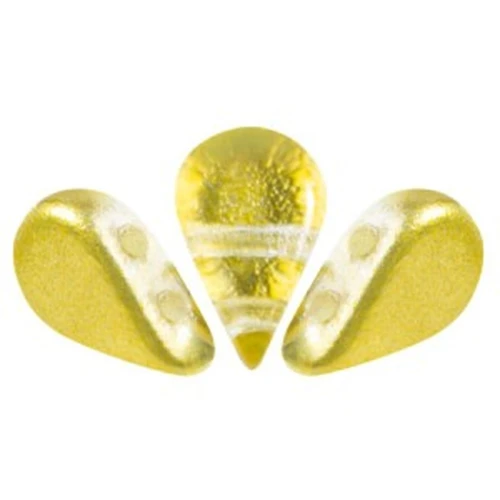 Perle di vetro Amos® di Puca® 5x8 mm - Ice Slushy Pineapple x10g