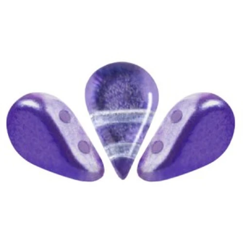 Perle di vetro Amos® di Puca® 5x8 mm - Ice Slushy Purple Grape x10g