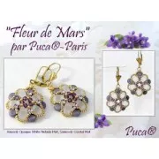 Perle di vetro Amos® di Puca® 5x8 mm - Ice Slushy Purple Grape x10g