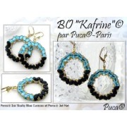 Perle di vetro Paros® by Puca® 7x4 mm - Ice Slushy Licorice x10g