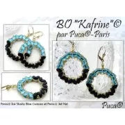 Perle di vetro Paros® by Puca® 7x4 mm - Ice Slushy Licorice x10g